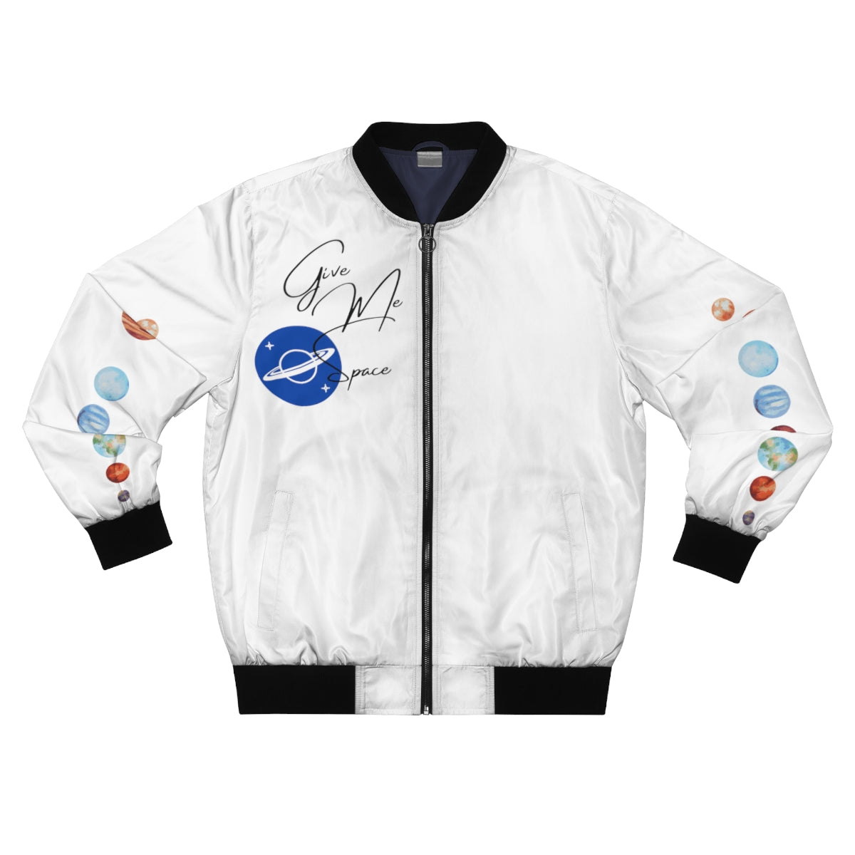 Give Me Space (Solar White) Bomber Jacket